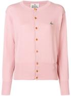 Vivienne Westwood Embroidered Logo Cardigan - Pink