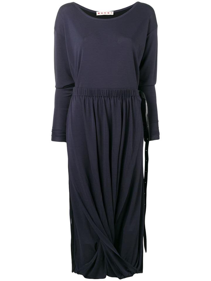 Marni Twist Front Dress - Blue