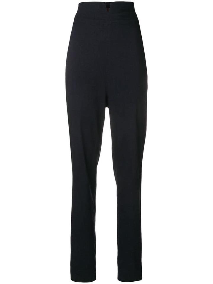 Romeo Gigli Pre-owned High-rise Tapered Trousers - Blue