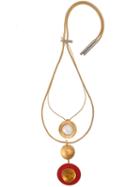 Marni Oversized Pendants Necklace - Gold