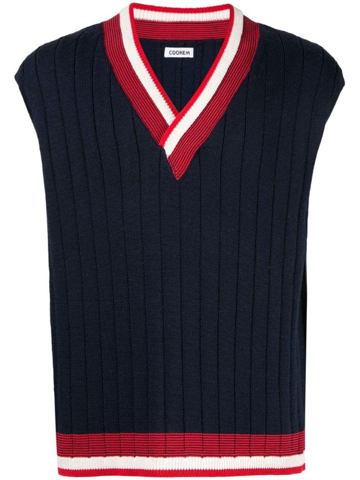 Coohem Knitted Vest - Blue