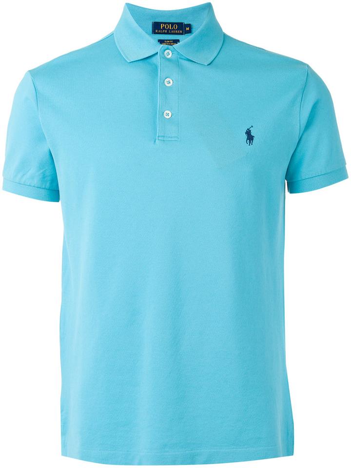 Polo Ralph Lauren Embroidered Logo Polo Shirt, Men's, Size: Xxl, Blue, Cotton/spandex/elastane