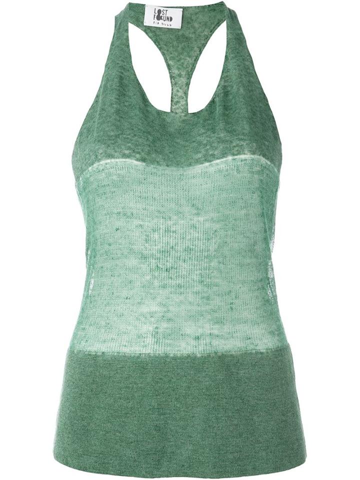 Lost & Found Ria Dunn Thin Tank Top, Women's, Size: S, Green, Linen/flax/viscose