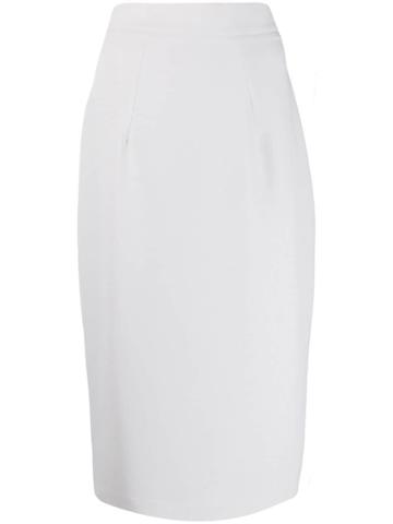 Safiyaa London Slim-fit Pencil Skirt - Grey