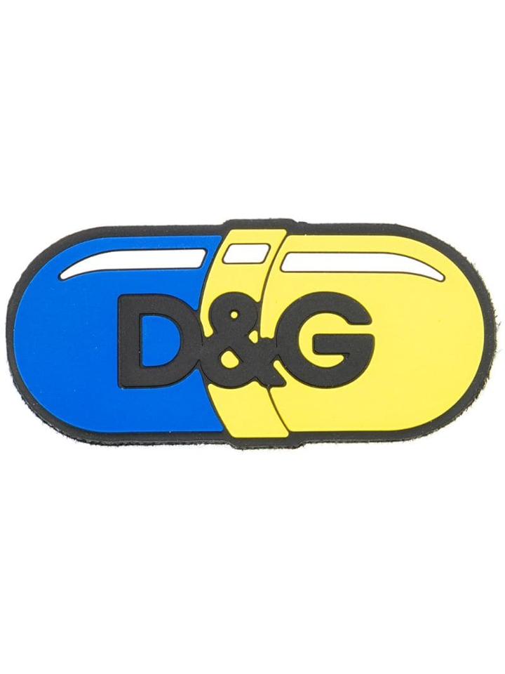 Dolce & Gabbana Pill Shaped Logo Patch - Blue