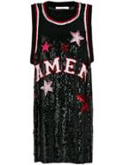 Amen Sequin Logo Tank Top - Black