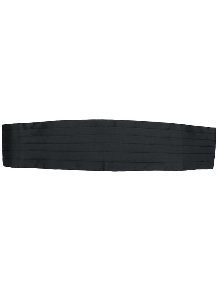 Brioni Six Pleat Cummerbund - Black