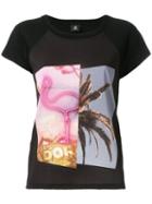 Ps By Paul Smith Remembering Florida T-shirt, Women's, Size: Xs, Black, Modal/polyester/spandex/elastane
