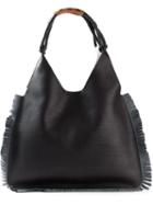 Marni Fringe Detail Tote, Women's, Nude/neutrals, Leather