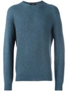 Ermenegildo Zegna Crew Neck Jumper, Men's, Size: 54, Blue, Yak