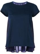 Sacai Gathered Back T-shirt - Blue
