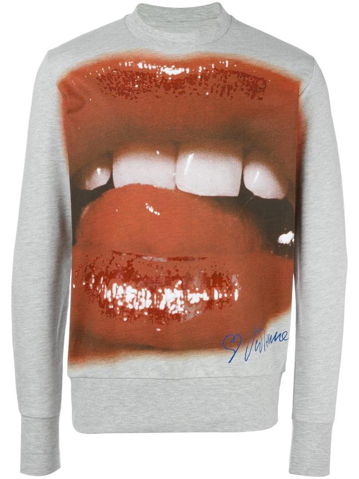 Vivienne Westwood Man Mouth Print Sweatshirt, Men's, Size: Large, Grey, Cotton