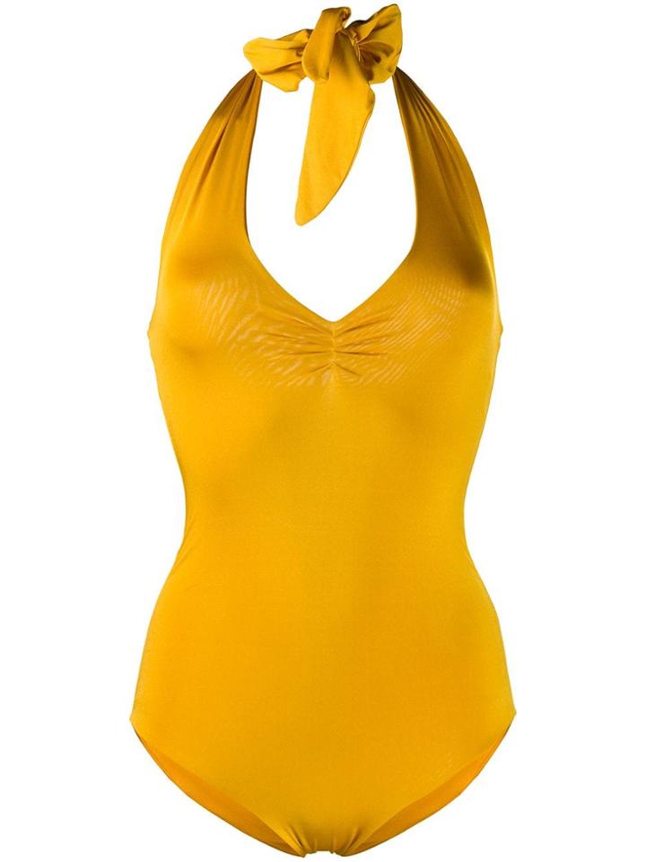 Forte Forte Halter Neck Swimsuit - Yellow