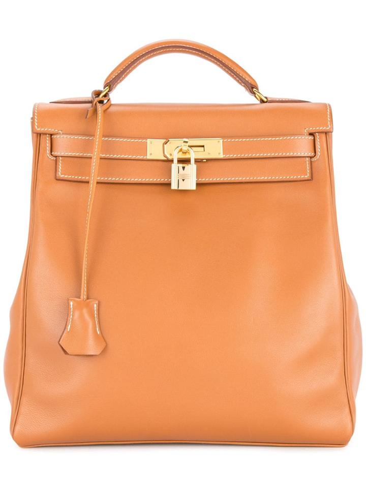 Hermès Vintage Kelly Ado Gm Retourné Backpack Bag - Brown