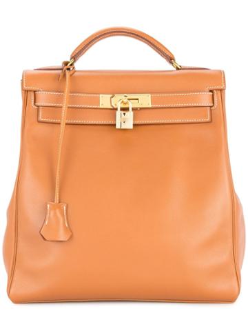 Hermès Vintage Kelly Ado Gm Retourné Backpack Bag - Brown