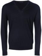 Prada V-neck Sweatshirt - Blue