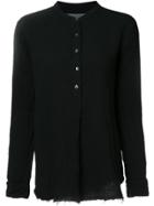 Raquel Allegra Band Collar Shirt - Black