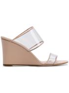 Paris Texas Open Toe Wedge Sandals - Pink