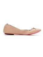 Zeferino Leather Ballerina Flats - Nude & Neutrals