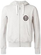 Alexander Mcqueen Skull Badge Hoodie, Men's, Size: Small, Grey, Cotton/polyester/metal (other)