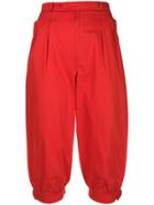 Yves Saint Laurent Vintage Cropped Trousers - Red