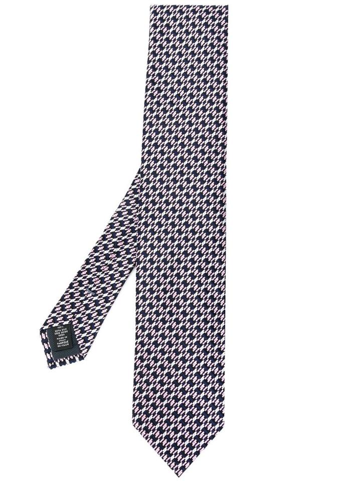 Ermenegildo Zegna Abstract Knit Tie - Black