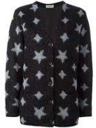 Saint Laurent Oversized Knitted Cardigan, Women's, Size: Xs, Black, Silk/nylon/polyester/wool