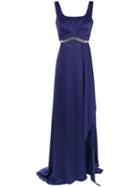 Tufi Duek Cut Out Details Gown - Purple
