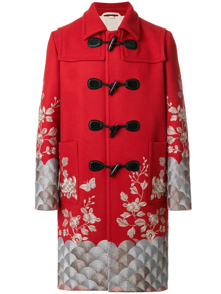 Gucci Embroidered Twill Coat