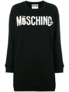 Moschino Logo-print Sweater Dress - Black
