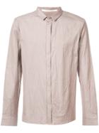 Individual Sentiments Creased Button Down Shirt - Brown