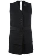 Damir Doma 'giotto' Sleeveless Jacket, Women's, Size: Medium, Black, Cotton/polyamide/virgin Wool