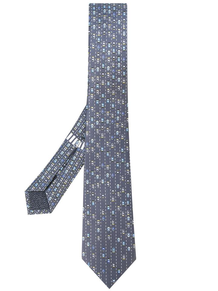 Bulgari Traffic Pattern Tie - Grey