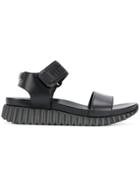 Salvatore Ferragamo Logo Touch-strap Sandals - Black