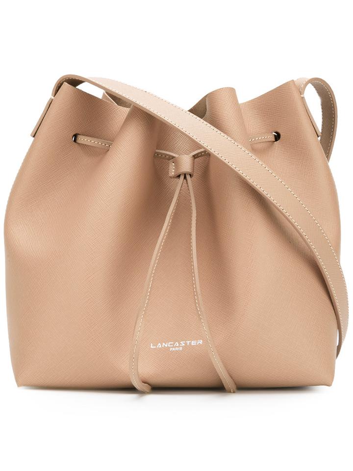 Lancaster Textured Shoulder Bag, Women's, Nude/neutrals, Calf Leather