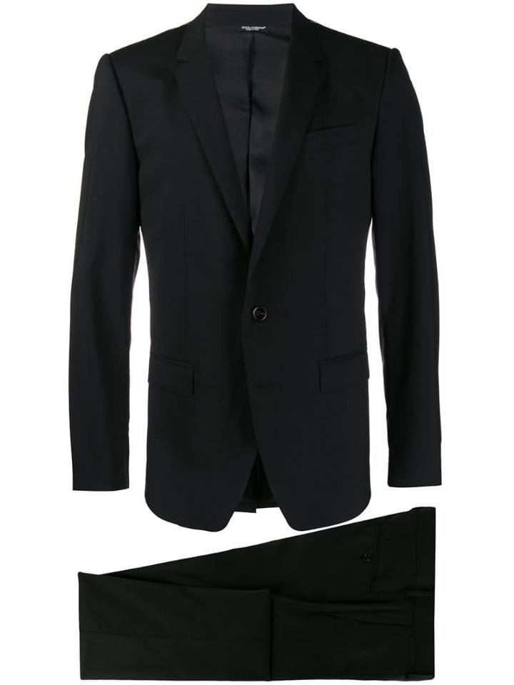 Dolce & Gabbana Single-breasted Wool Suit - Black