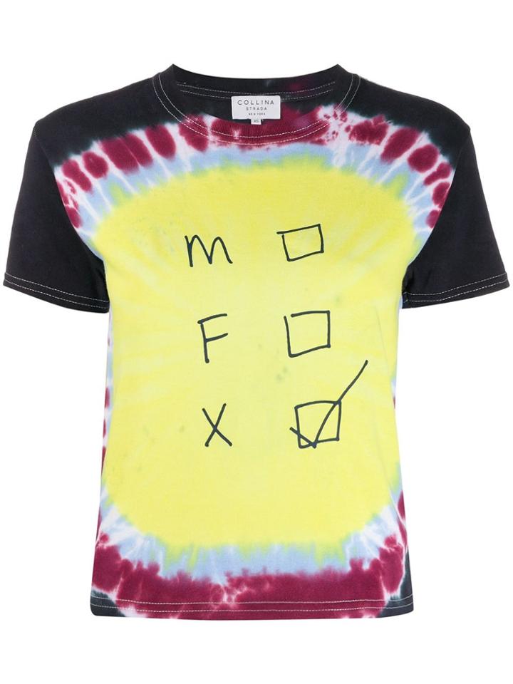 Collina Strada Check Mark Cropped T-shirt - Yellow