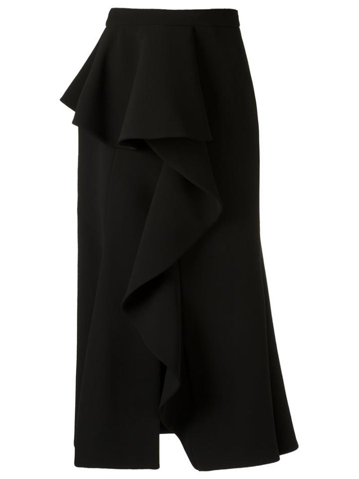 Giuliana Romanno Ruffled Midi Skirt