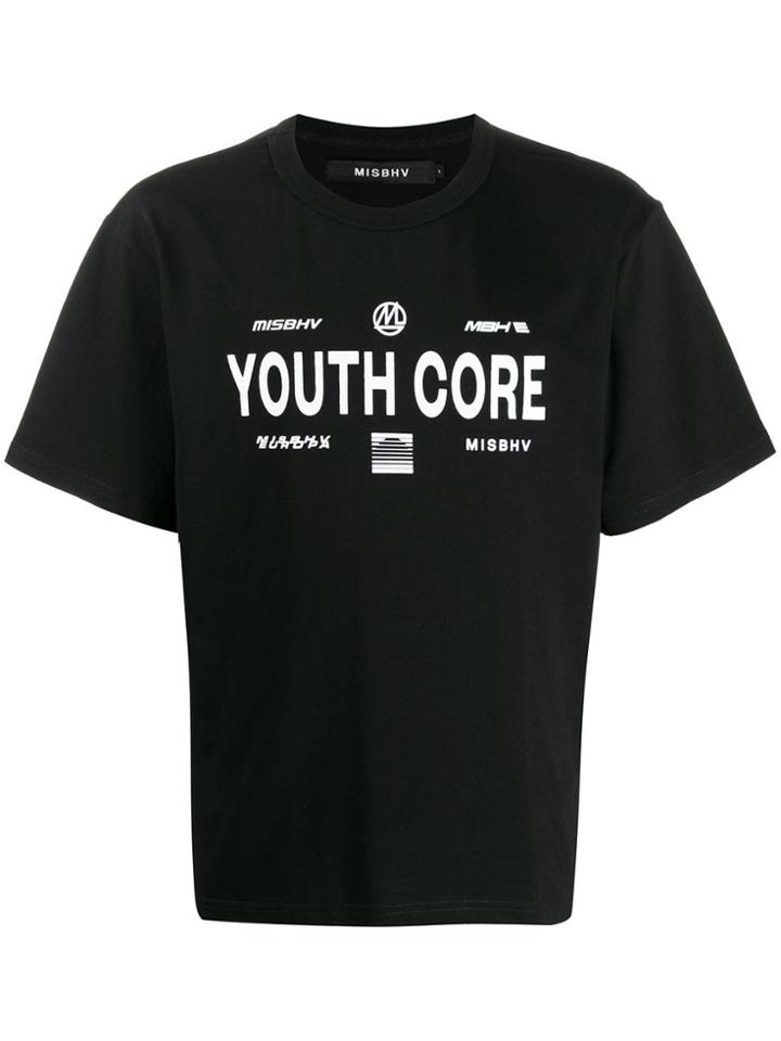 Misbhv Printed Cotton T-shirt - Black