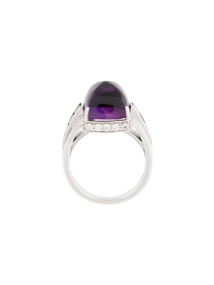 Luis Miguel Howard 'the Deco' Amethyst Ring, Women's, Size: 52, Metallic