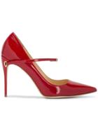 Jennifer Chamandi Red Patent Lorenzo 105 Heels
