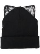 Silver Spoon Attire Bad Kitty Embellished Beanie, Women's, Black, Acrylic