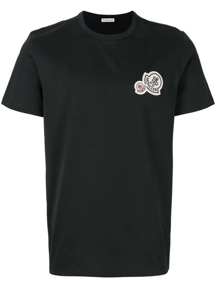 Moncler Multi-logo Patch T-shirt - Blue
