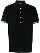 Balmain Logo Polo Shirt - Black