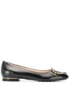 Tod's Metal Detailed Ballerinas - Black