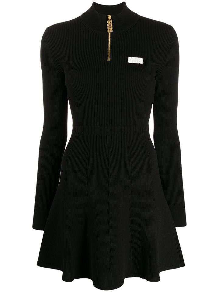 Gcds Sporty Mini Dress - Black