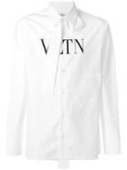 Valentino Vltn Tie-collar Shirt - White