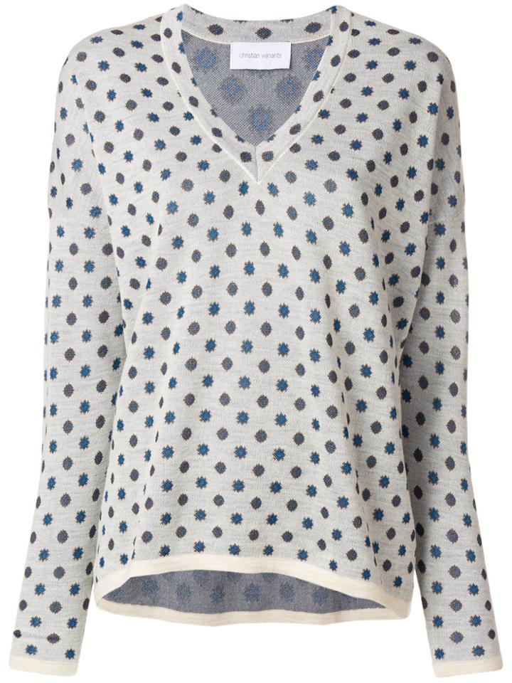 Christian Wijnants Polka Dot Sweater - Nude & Neutrals