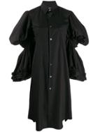 Comme Des Garçons Tiered-sleeve Shirt Dress - Black