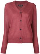 V-neck Cardigan - Women - Silk/cashmere - 40, Red, Silk/cashmere, Isabel Marant